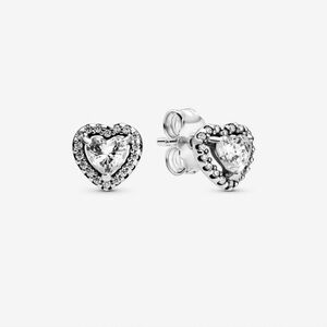 NEW PANDORA Elevated Heart Stud Earrings